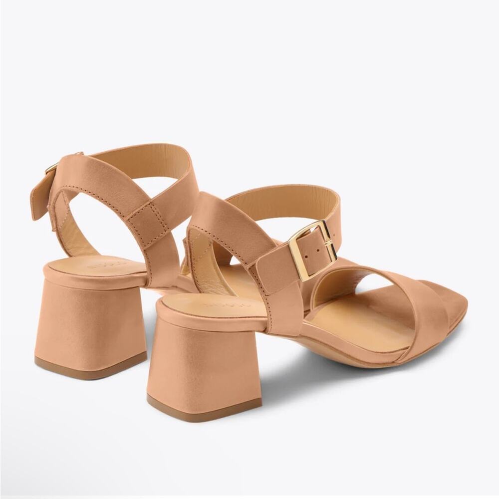Nisolo Stella Go To block heel sandal almond - Picture 3 of 13